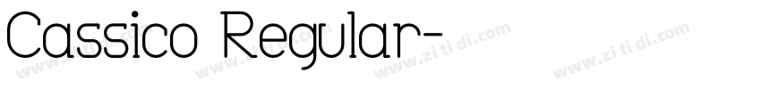Cassico Regular字体转换